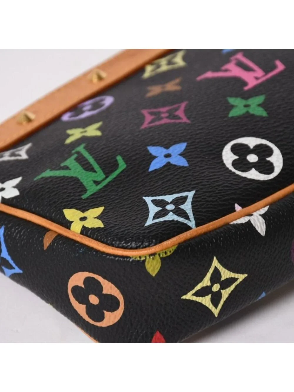 Louis Vuitton Pochette Accessoires Pouch Monogram Multicolor Black